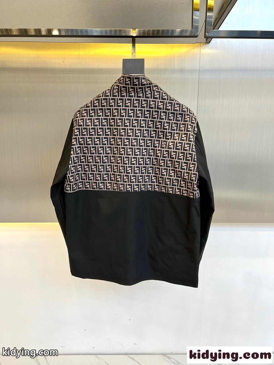 FFロゴ 切り替え ブルゾン フェンディ ジャケット コピー メンズ-4