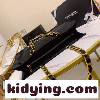 シャネルChanel 帆布買い物袋 独占実写 新品 シャネル買い物袋 コーナーのヒット ショーウインドー 好きな女性はしっかりと自留します-4