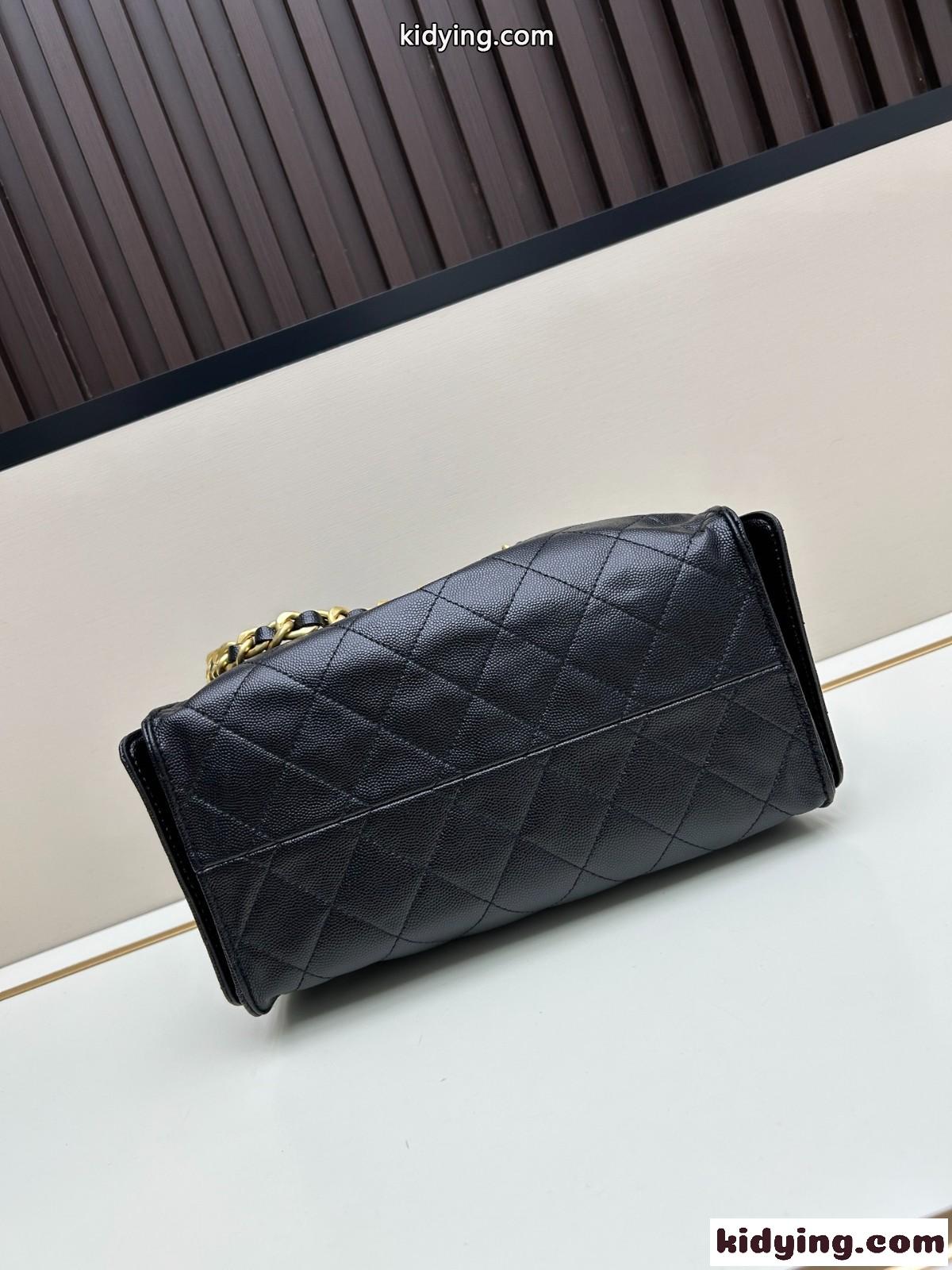 CHANEL25 ホーボーバッグ スモール シャネル バッグ コピー ブラック-4
