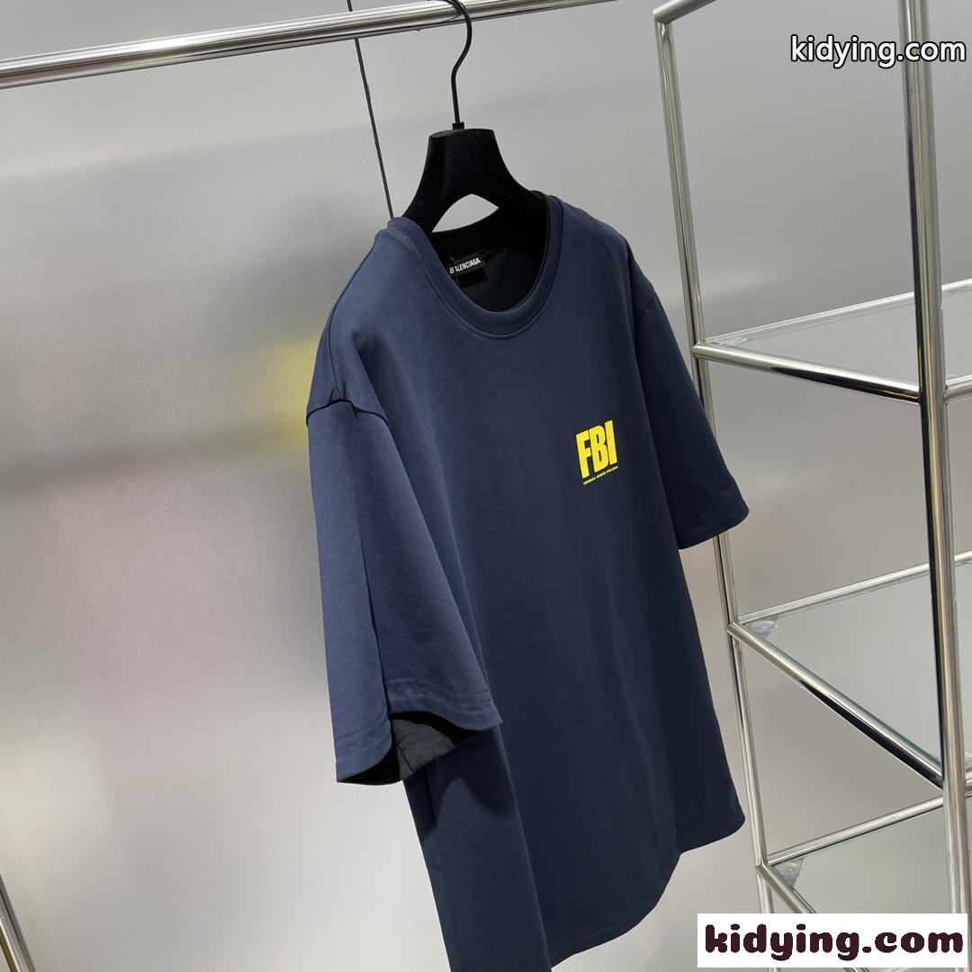 大人気 新作 両面着 ゆったり クールネック カジュアル バレンシアガ Tシャツ コピー 半袖 柔らかい ファッション-0