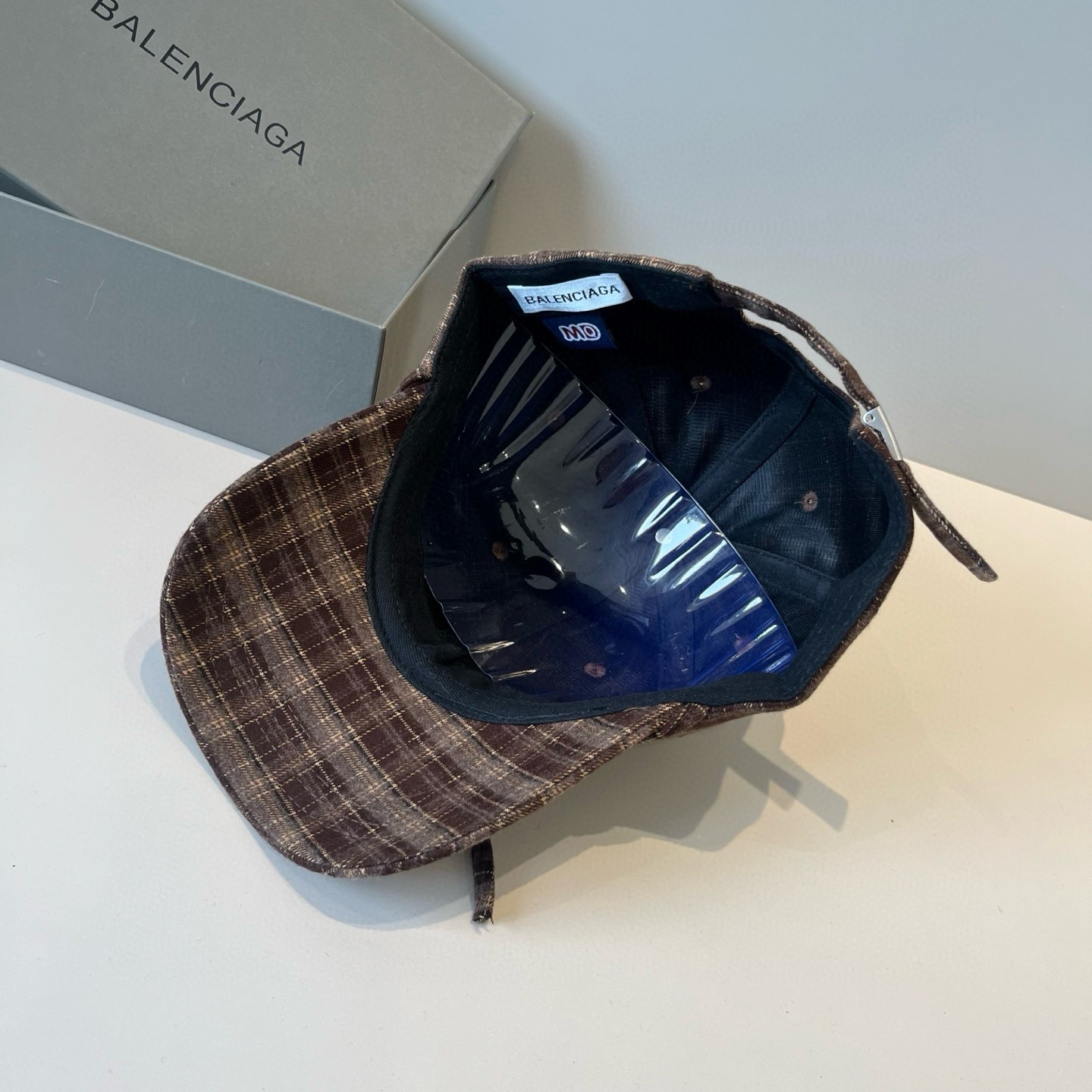 クラシック バレンシアガ キャップ 偽物 チェック柄 ベースボールキャップ-4