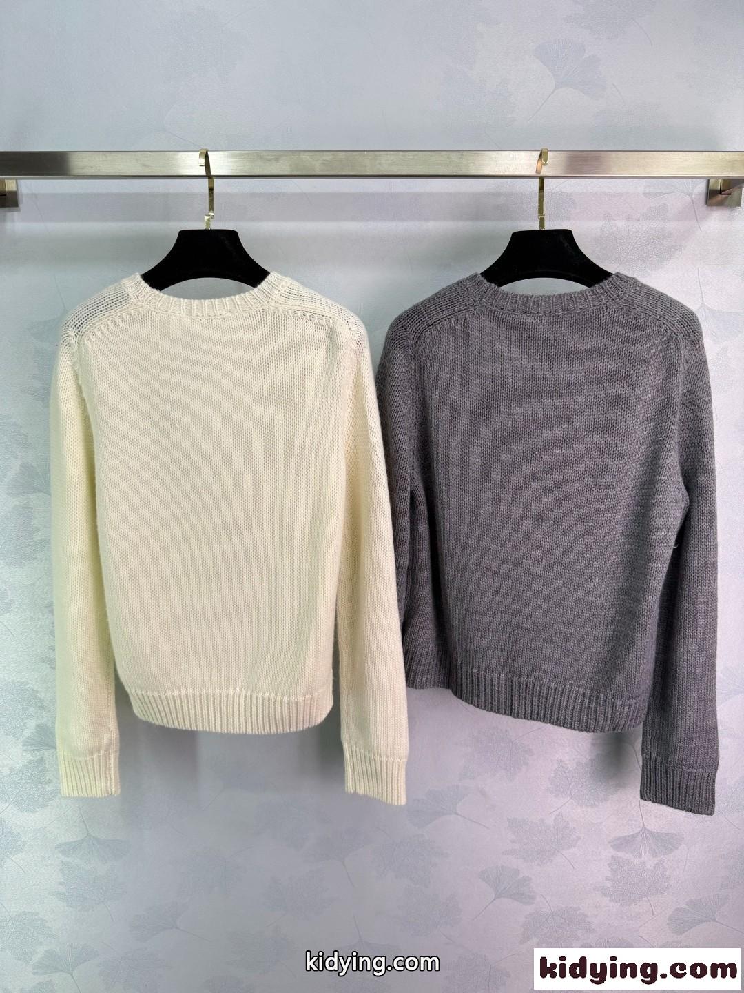 セリーヌ セーター コピー シンプル 可愛い ウール クルーネック トップス-6