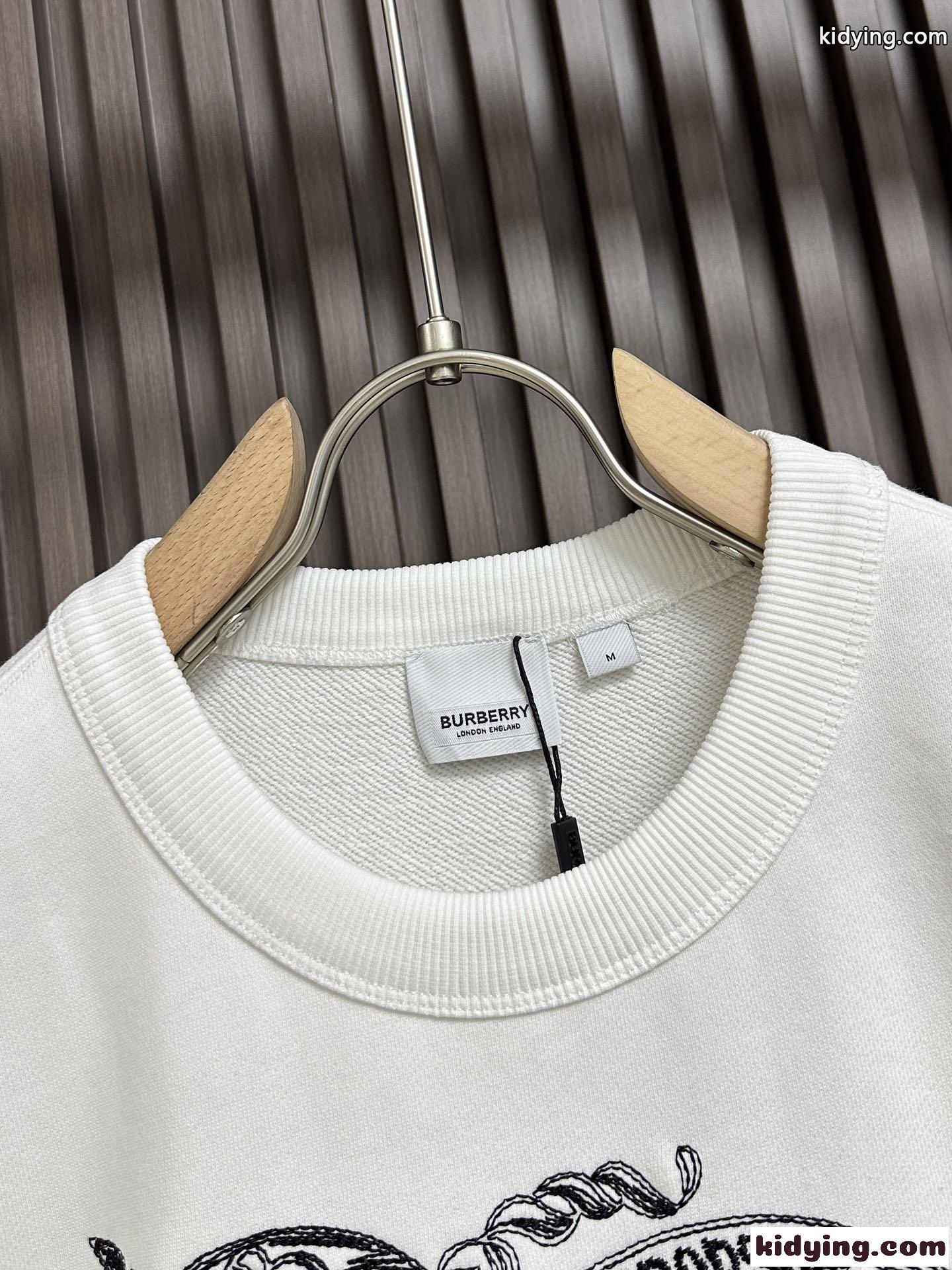エンブロイダリーEKD コットンスウェットシャツ バーバリー Tシャツ コピー-2