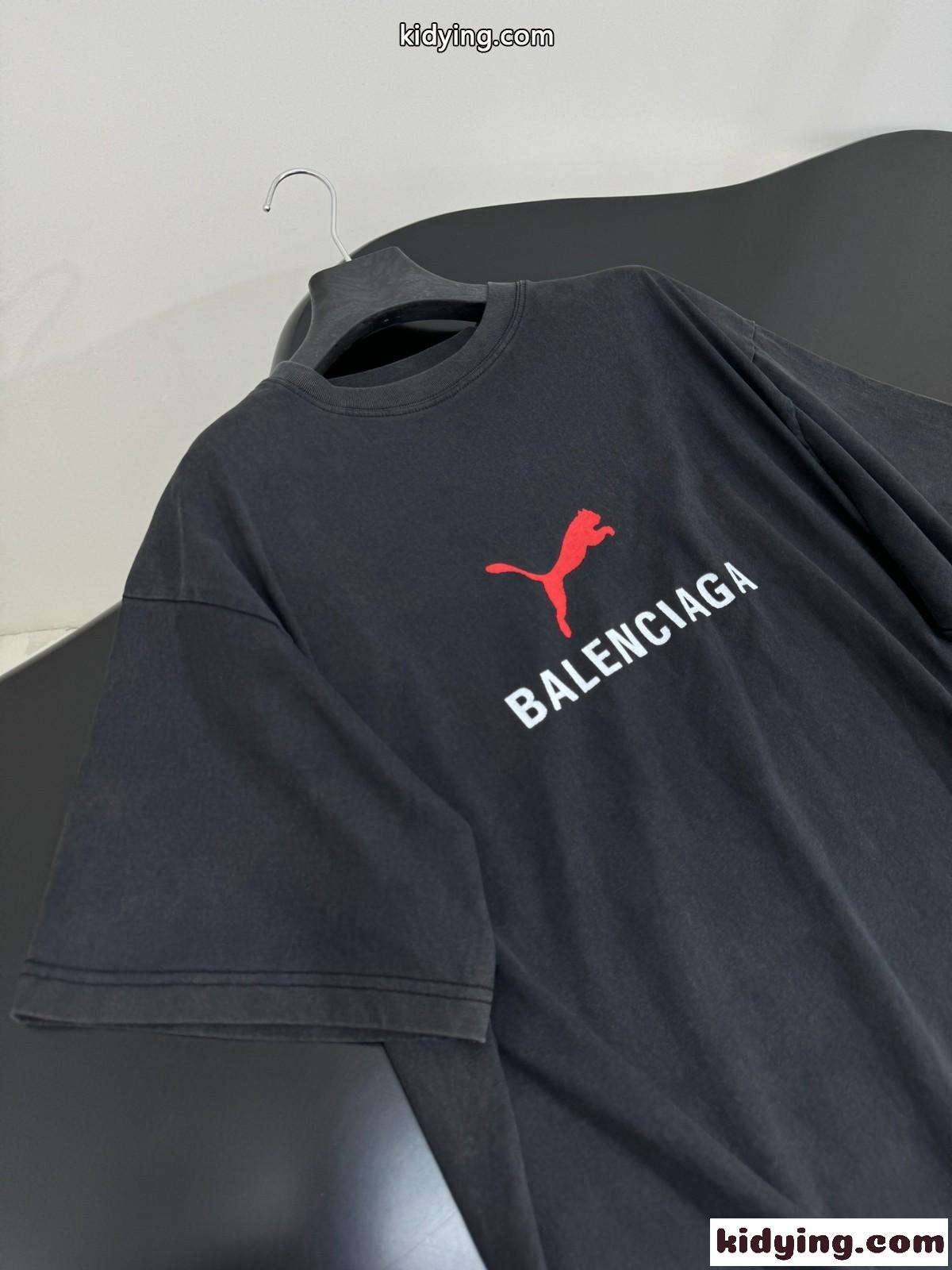 BALENCIAGA×Puma オーバーサイズTシャツ スーパーコピー ブラック-3