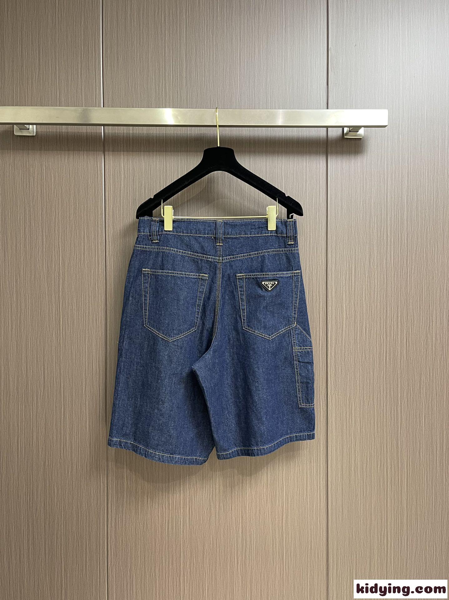 カジュアル デニム ショートパンツ プラダ パンツ コピー メンズ-0