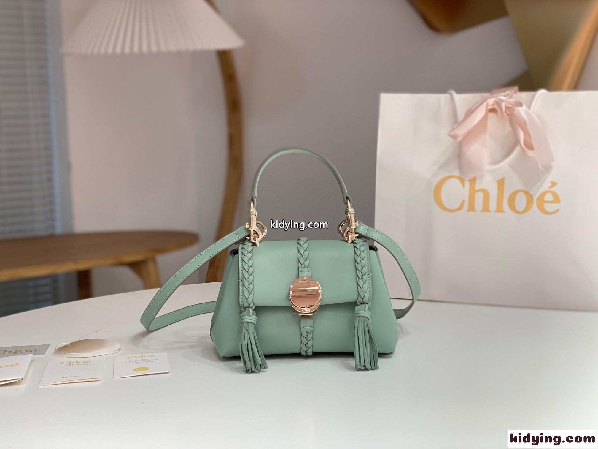 PENELOPE ミニ ソフト ショルダーバッグ クロエ バッグ スーパーコピー グリーン-0