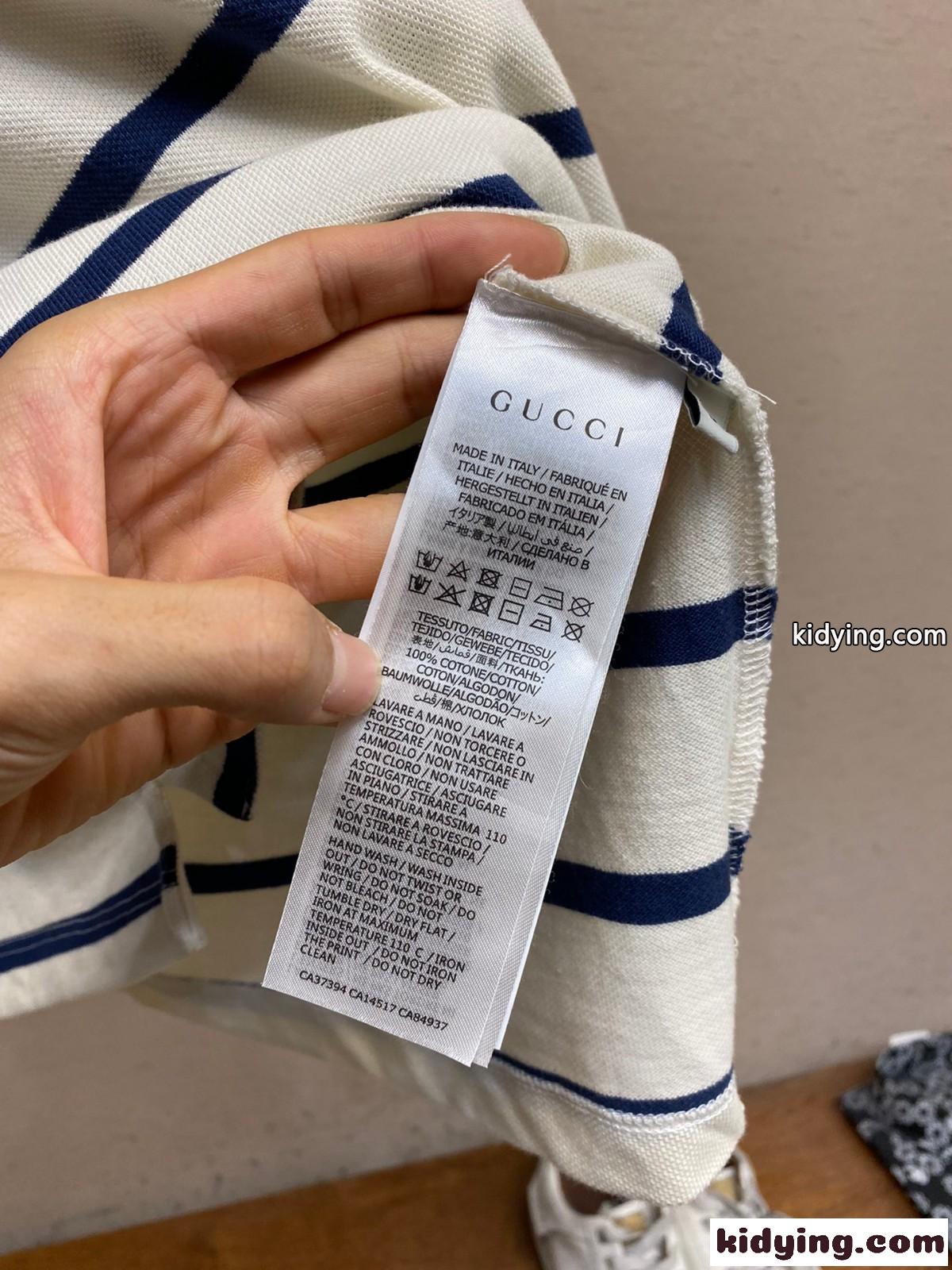上品 カジュアル コットン ポロシャツ グッチ 半袖Tシャツ コピー ホワイト-4