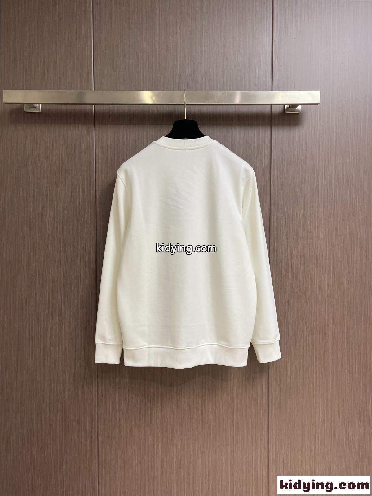 ドルチェ&ガッバーナ Tシャツ コピー コットン クルーネック スウェットシャツ ホワイト-1