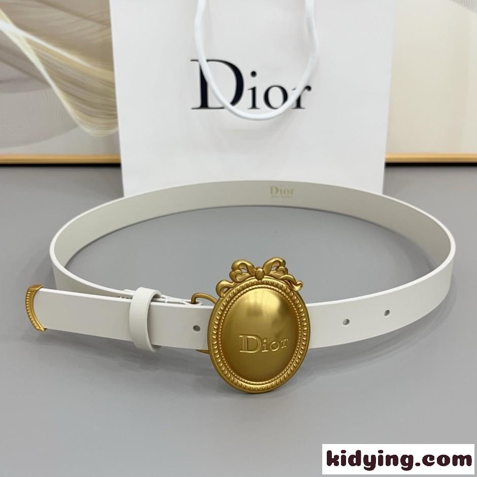人気 新作 おしゃれ Dior Médaillon ベルト スーパーコピー ホワイト-0