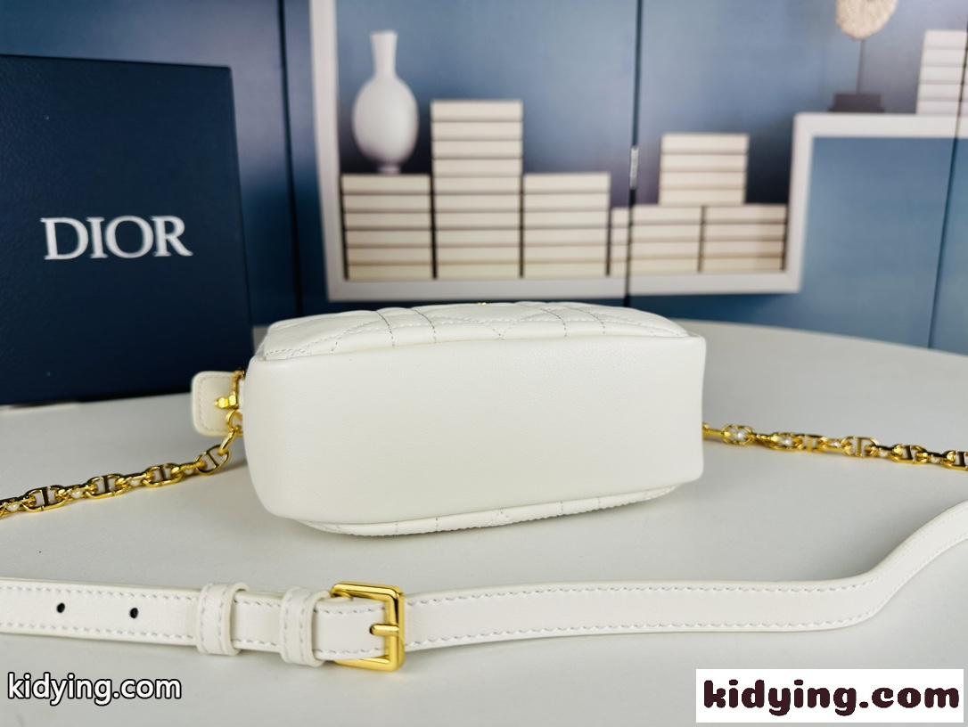 Dior Caro トップハンドル カメラバッグ スモール クリスチャン・ディオール バッグ コピー ホワイト-3