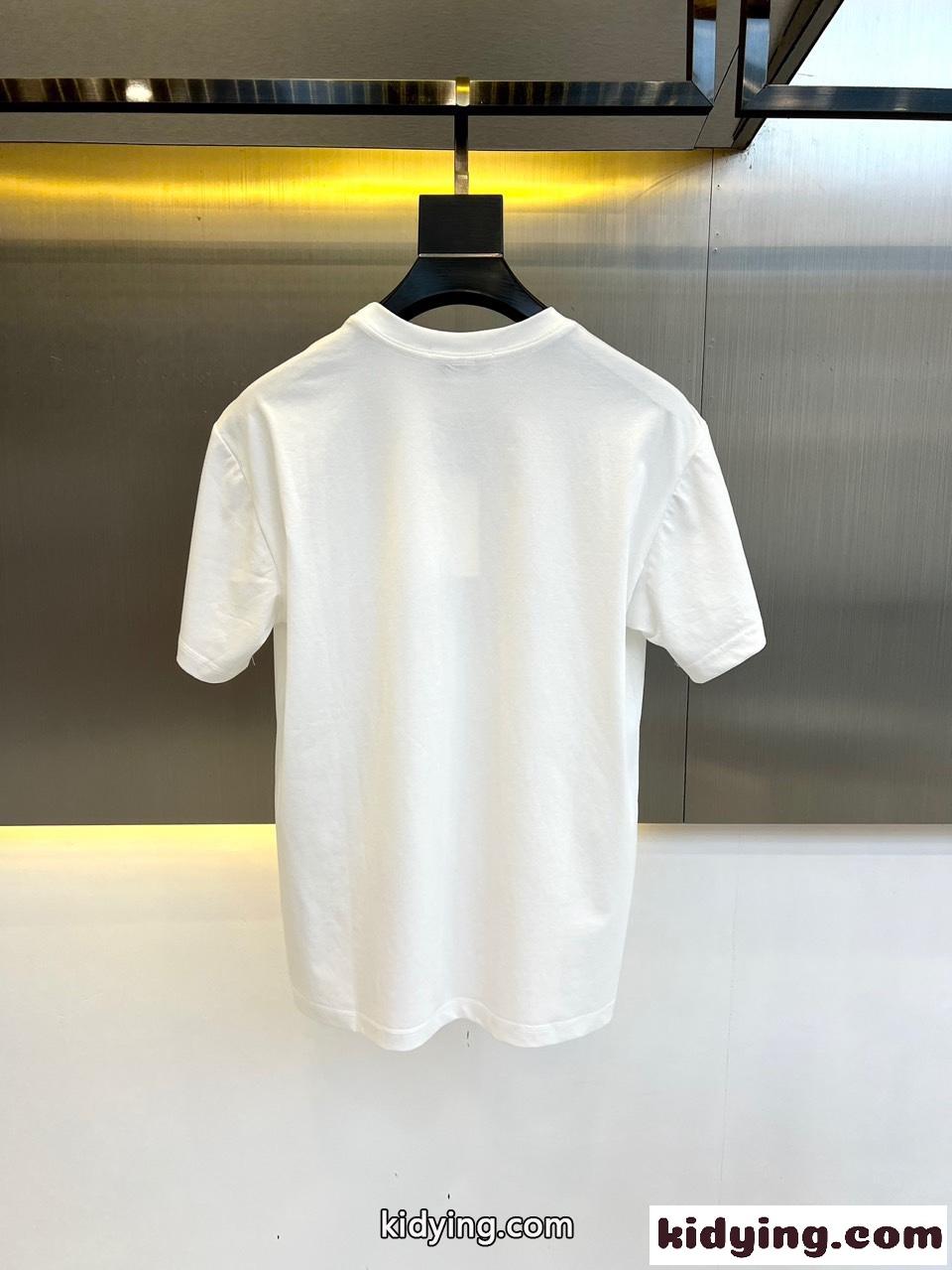 Exploded Charm プリント 半袖Tシャツ アレキサンダー・マックイーン Tシャツ コピー ホワイト-4