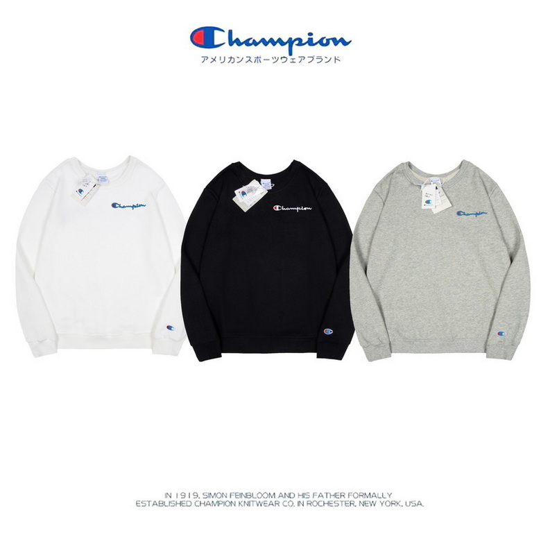 ゆったり 快適 ベーシック 3色あり クルーネック チャンピオン 長袖tシャツ コピー ロゴ カジュアル おしゃれ-1