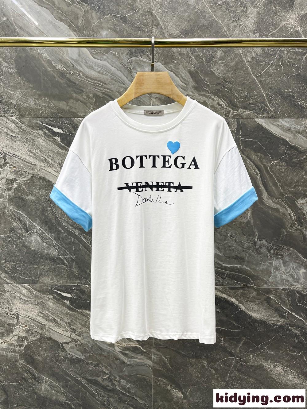 おしゃれ ストリート プリント クルーネック ボッテガヴェネタ tシャツ コピー 半袖 3色あり コットン トップス-1