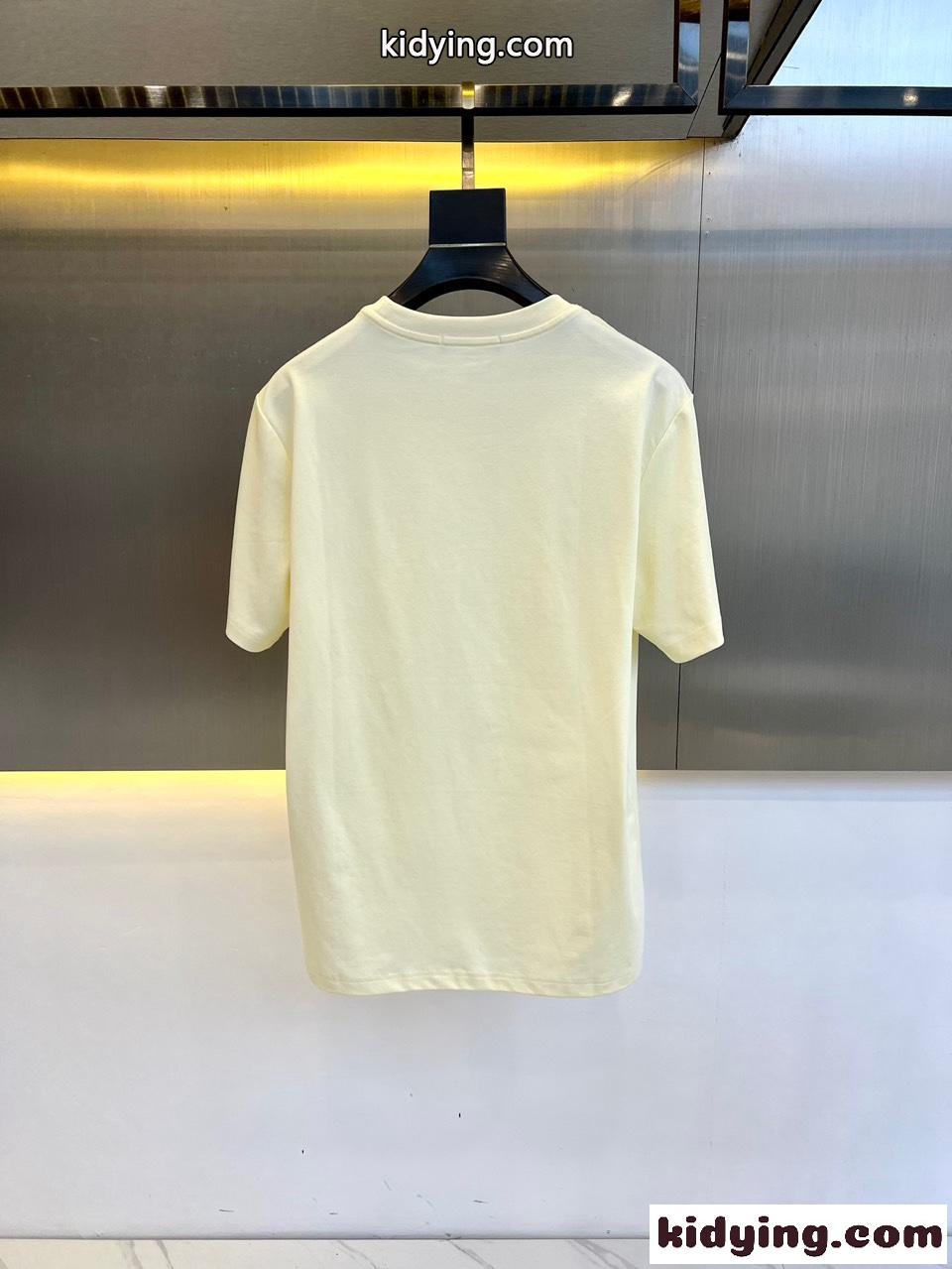 カジュアル ロゴ入り アルマーニ Tシャツ コピー 半袖Tシャツ ベージュ-4