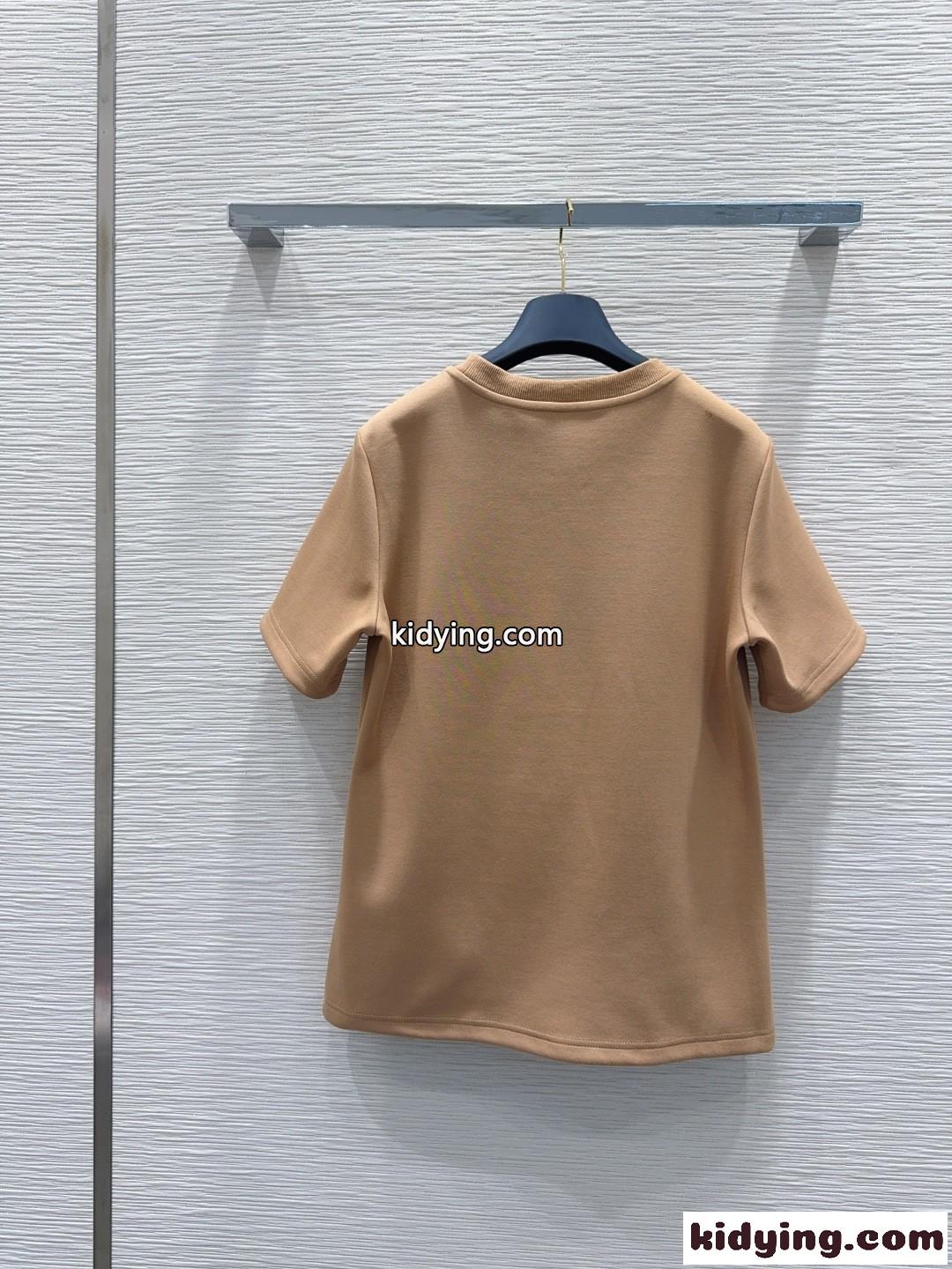 新作 モノグラム ポケットTシャツ ルイ・ヴィトン Tシャツ コピー キャメル-4