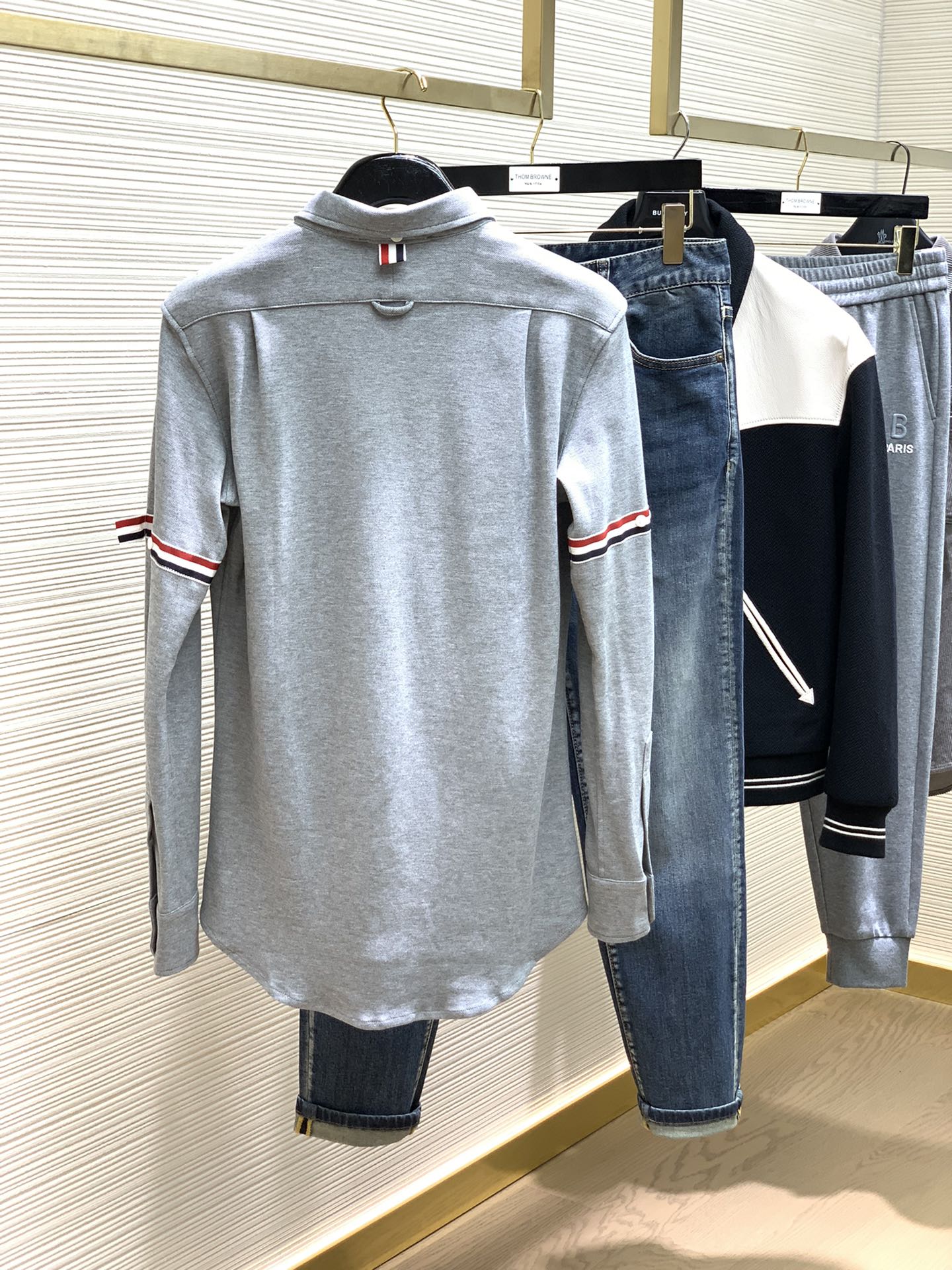 おしゃれ カジュアル トムブラウン シャツ コピー ロングスリーブシャツ-4