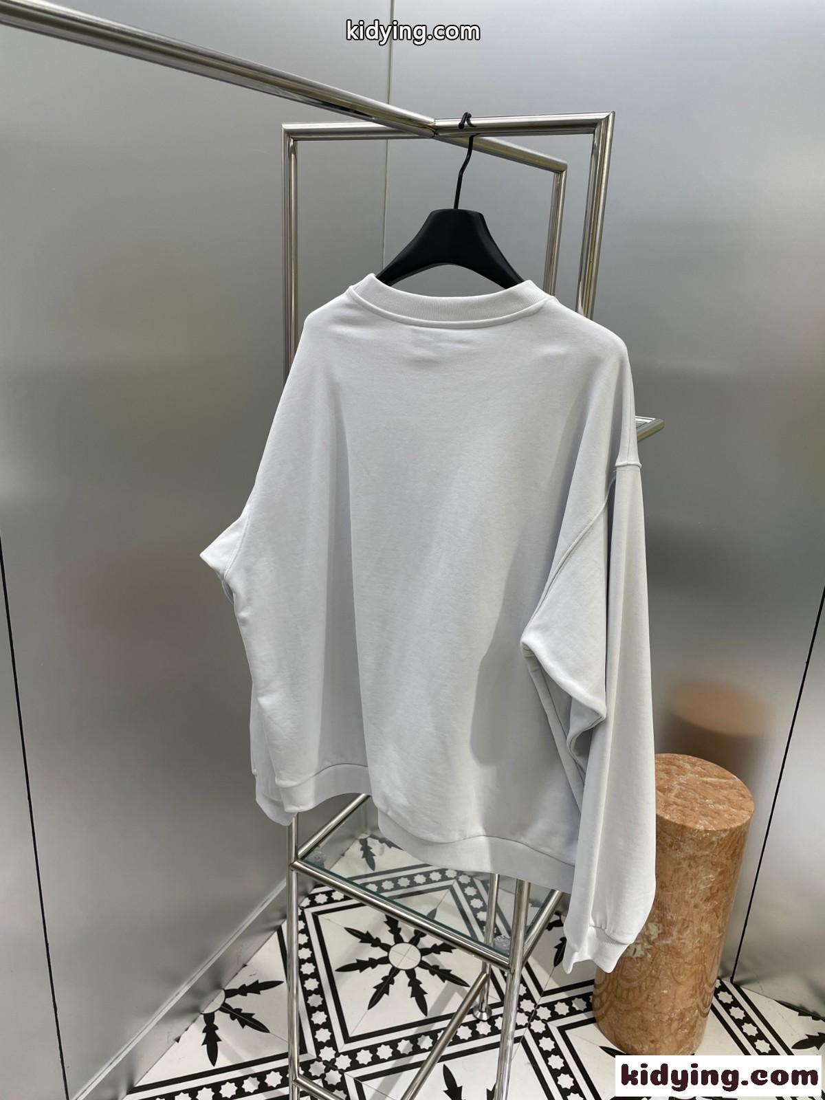 BALENCIAGA x ADIDAS オーバーサイズ スウェットシャツ バレンシアガ パーカー コピー ホワイト-2