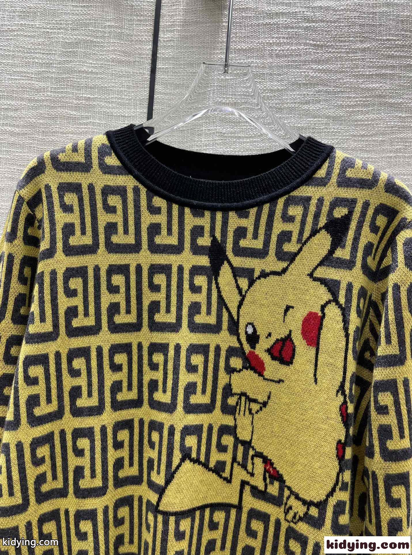 可愛い ピカチュウ モノグラム バルマン セーター コピー 秋冬 おしゃれ 合わせやすい トップス-1
