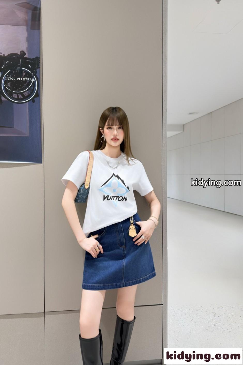 マウンテン シグネチャーTシャツ ルイ・ヴィトン Tシャツ コピー ホワイト-3
