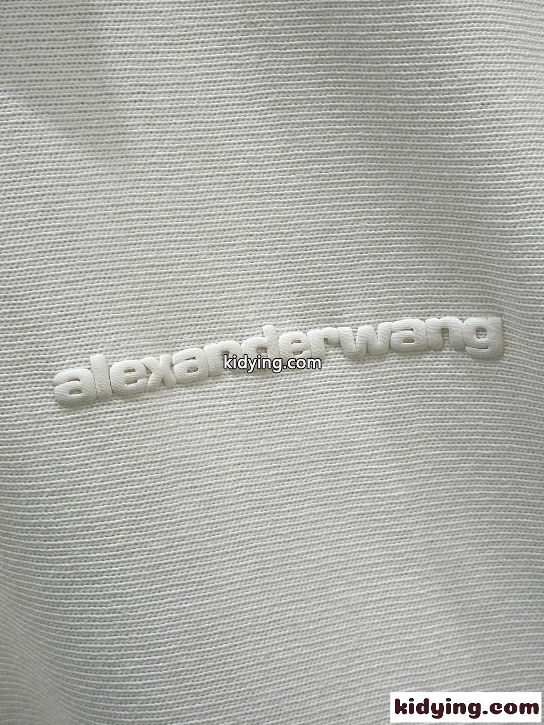 カジュアル コットン 長袖 ポロシャツ アレキサンダーワング Tシャツ コピー ホワイト-2