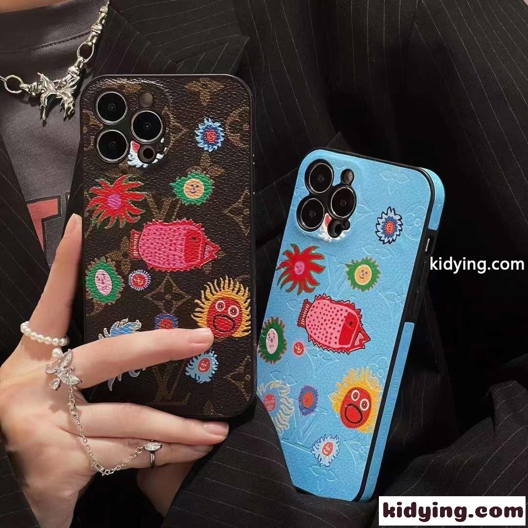 人気 おしゃれ ルイ・ヴィトン × 草間彌生 アイフォンケース 偽物 iPhone14 スマホケース-3