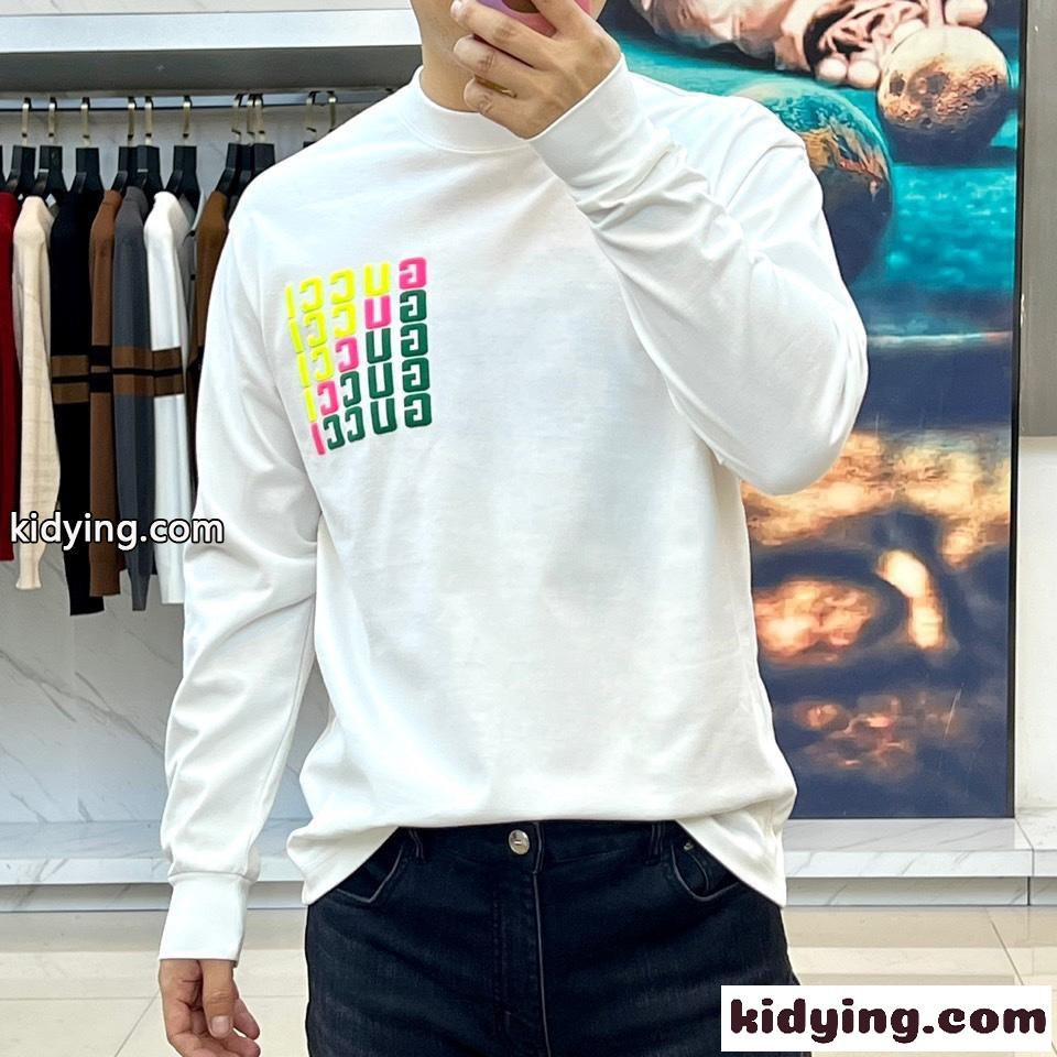 定番 合わせやすい ロゴ グッチ Tシャツ コピー 長袖Tシャツ ホワイト-2