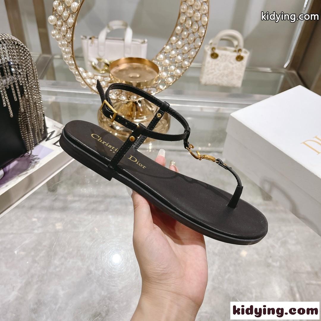 Dioriviera Cest Dior ビーチサンダル クリスチャン・ディオール サンダル コピー ブラック-4