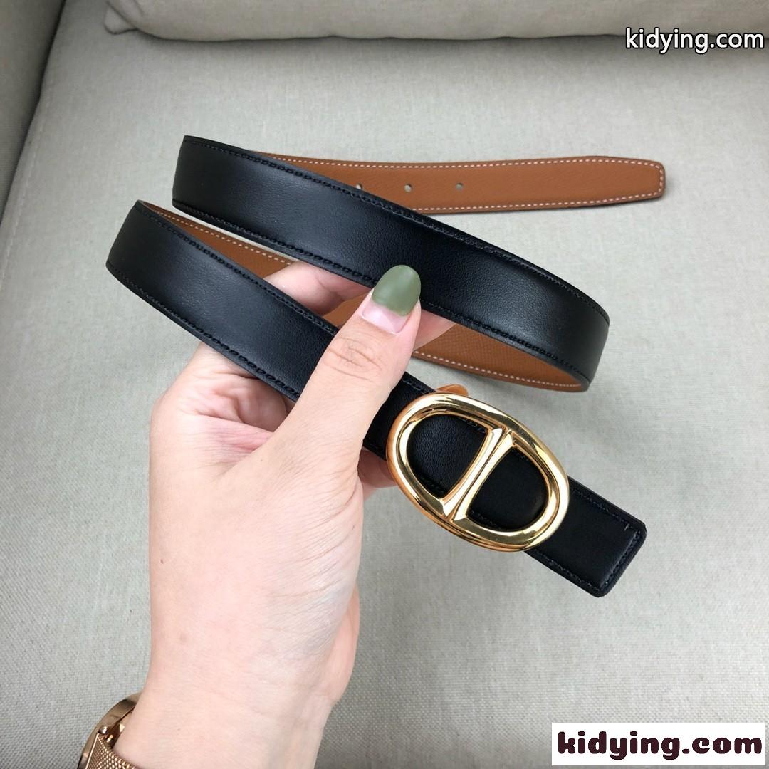 マイヨンH リバーシブルベルト エルメス ベルト コピー 25mm ブラック-1