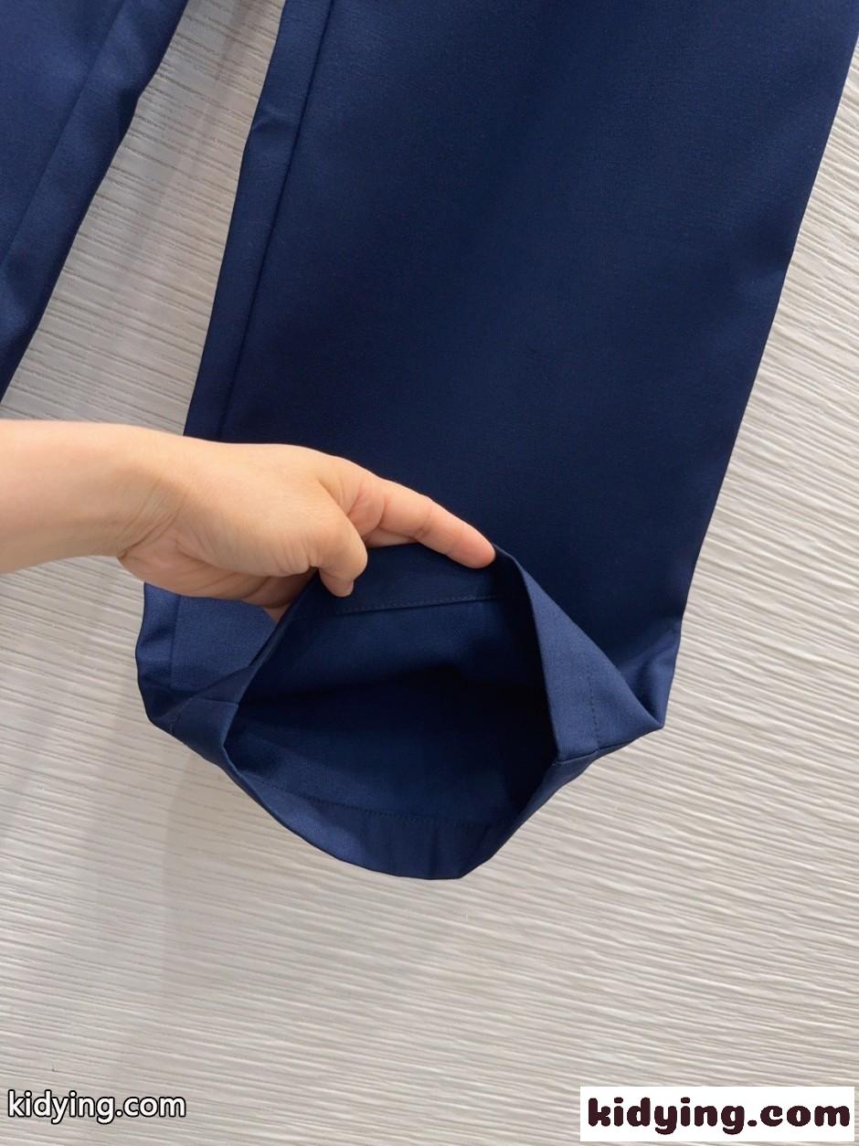 シンプル 合わせやすい イージーパンツ ルイ・ヴィトン パンツ コピー ネイビー-3