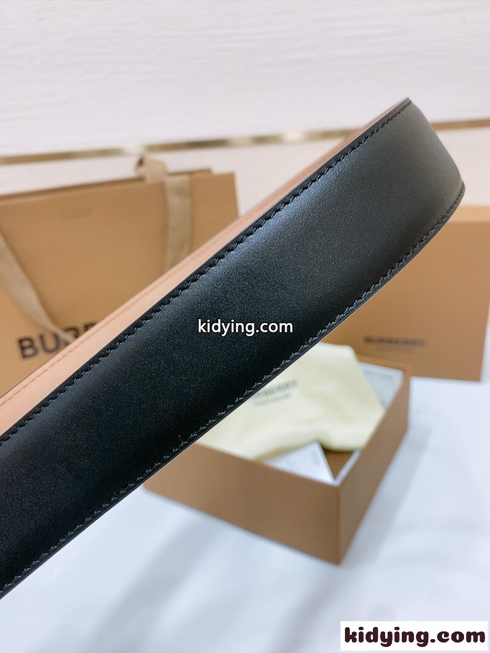 洗練された 上品 TBバックル 合わせやすい レザーベルト バーバリー ベルト コピー-3