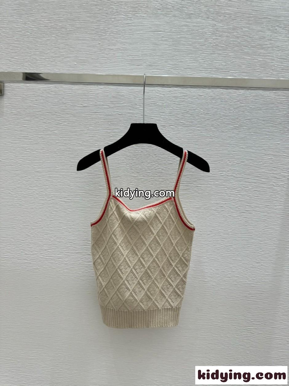 おしゃれ 合わせやすい アーガイル トップ フェンディ ニット コピー コットン-2