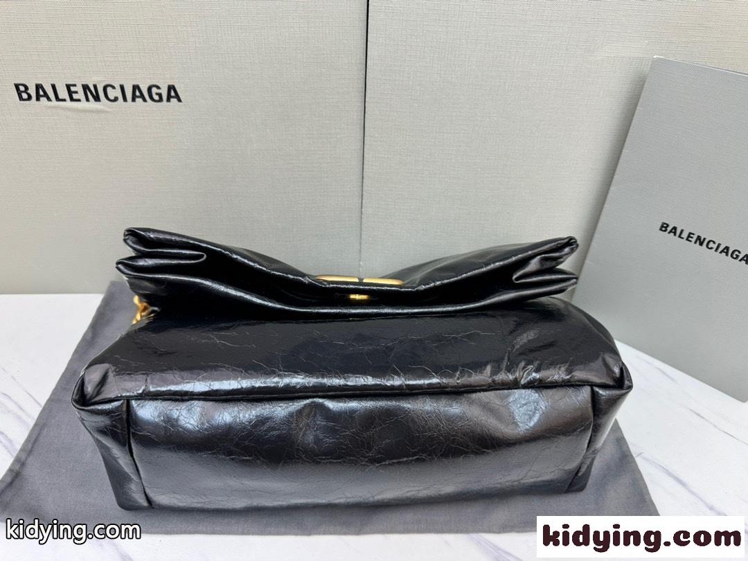 バレンシアガ レディース モナコ スモール チェーンバッグ スーパーコピー ゴールド金具-2