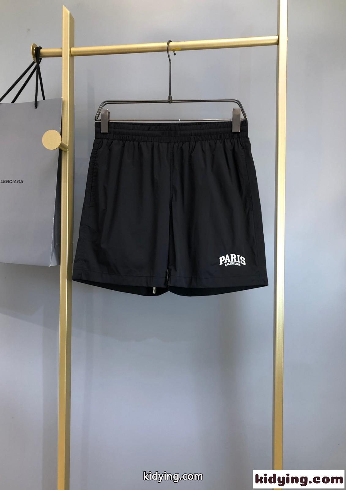 カジュアル Paris ロゴ刺繍 ショーツ バレンシアガ パンツ コピー ショートパンツ-0