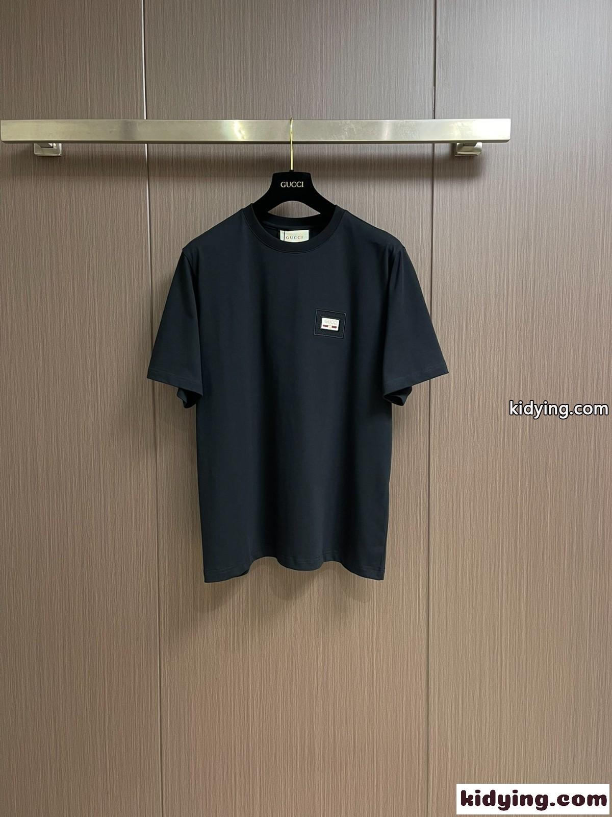 シンプル ロゴ クルーネック 半袖Tシャツ グッチ Tシャツ コピー トップス-0