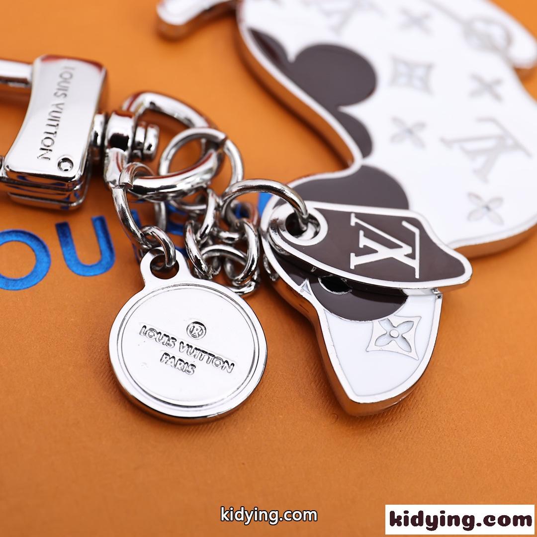 M00747 ビジュー サック・LV ドッグ ルイヴィトン キーホルダー コピー バッグチャーム-3