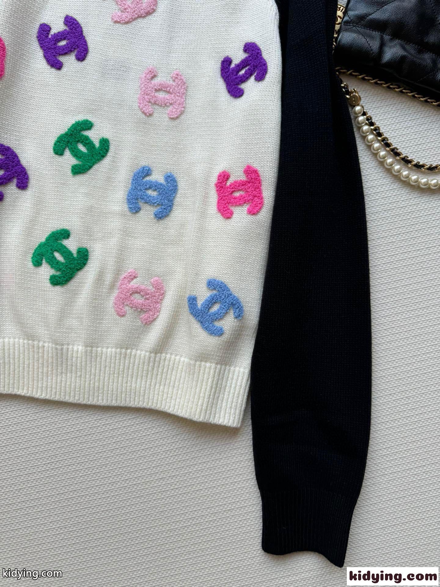 シャネル セーター コピー CCロゴ 可愛い クルーネック ウール ニット-4