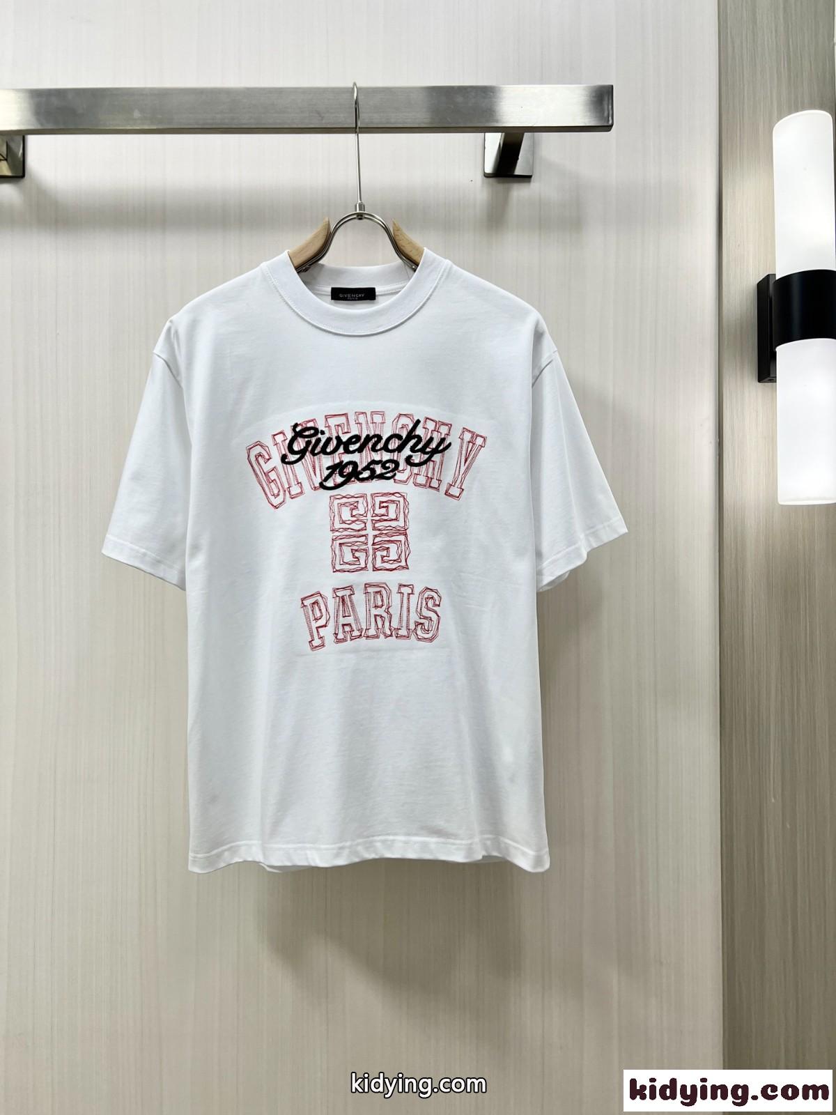 カジュアル お洒落 クルーネック 半袖Tシャツ ジバンシィ Tシャツ コピー ホワイト-0