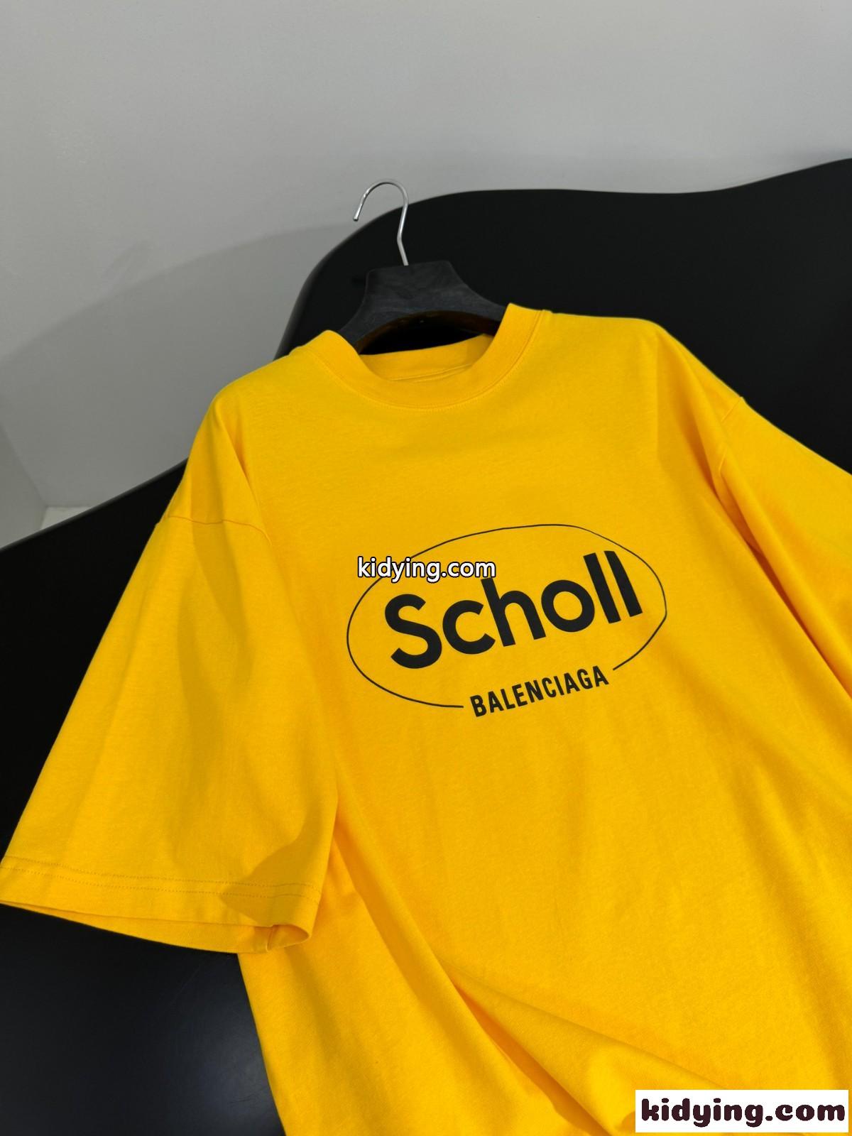バレンシアガ Tシャツ コピー シンプル I SCHOLL 半袖Tシャツ ユニセックス-2