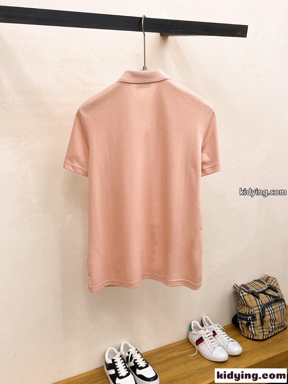 洗練された ビジネス 半袖 ポロシャツ サルヴァトーレ・フェラガモ Tシャツ コピー ピンク-4