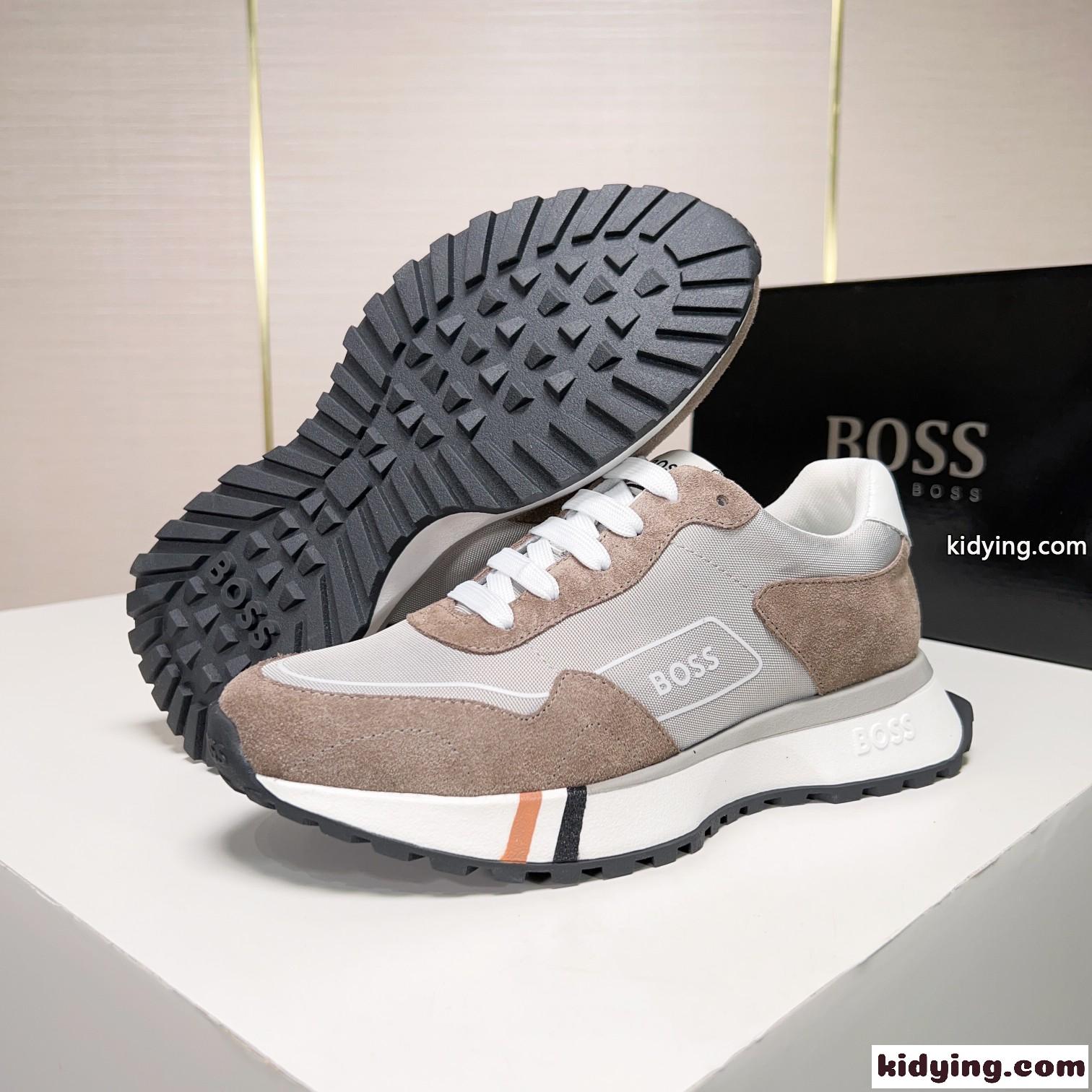 ヒューゴ・ボス スニーカー 偽物 定番 軽量 合わせやすい カジュアル メンズシューズ-4