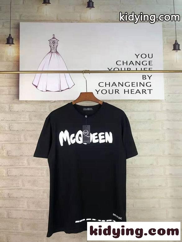 ゆったり 快適 カジュアル プリント アレキサンダー・マックイーン 半袖Tシャツ ゆったり 定番 クルーネック おしゃれ-3