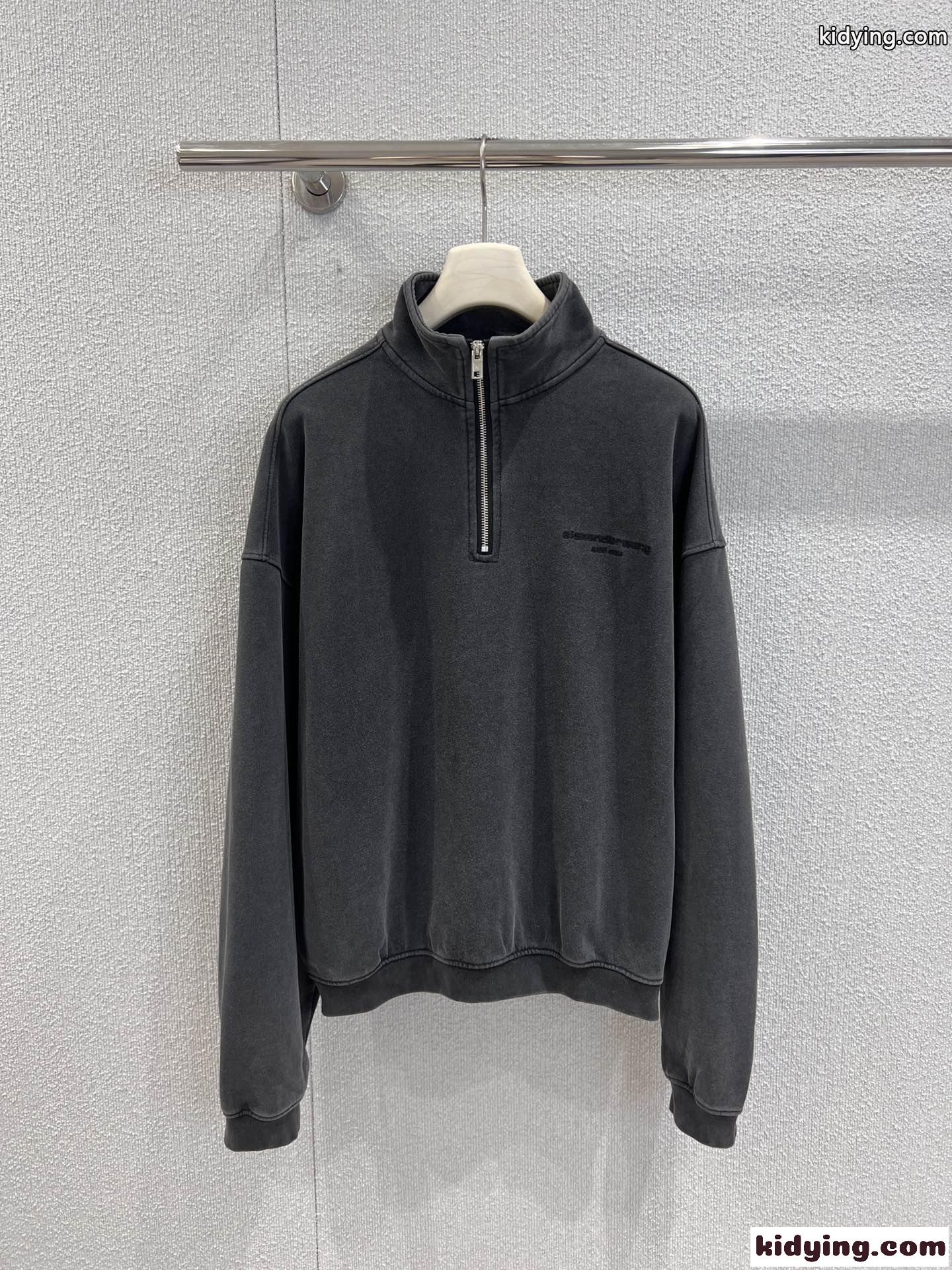お洒落 ハーフジップ スウェットシャツ アレキサンダーワング Tシャツ 偽物 ユニセックス-0
