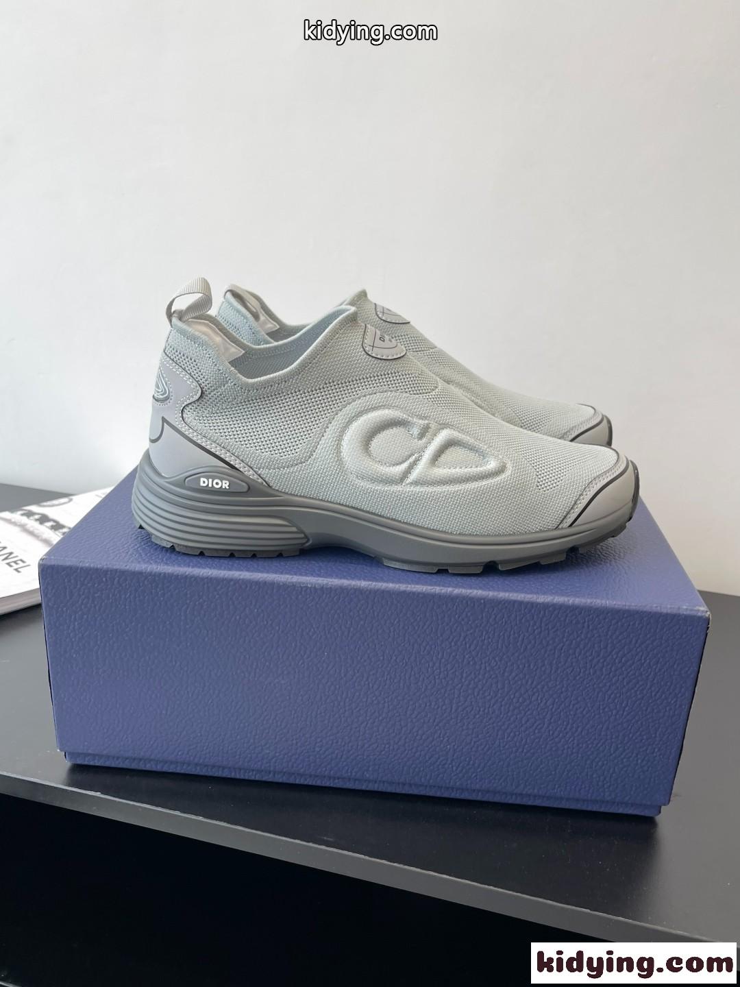 シンプルで履きやすい♪DIOR ディオール B30 カウントダウン スニーカー コピー グレー-1