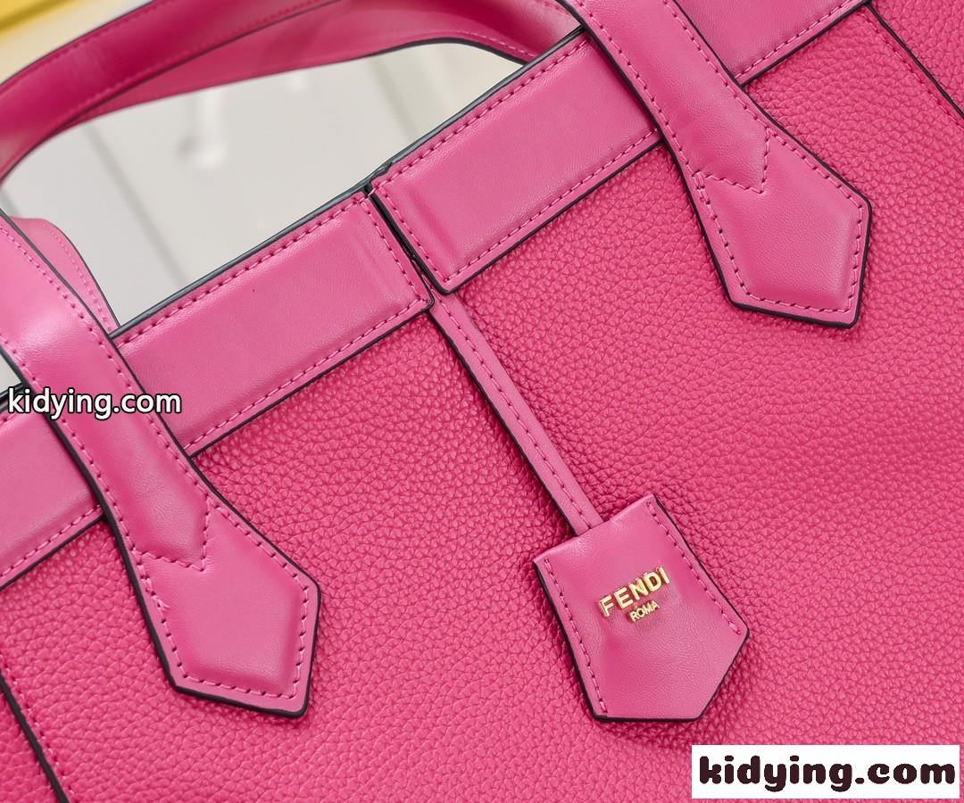Fendi Origami ラージ 変形バッグ フェンディ バッグ コピー ピンクレザー-3