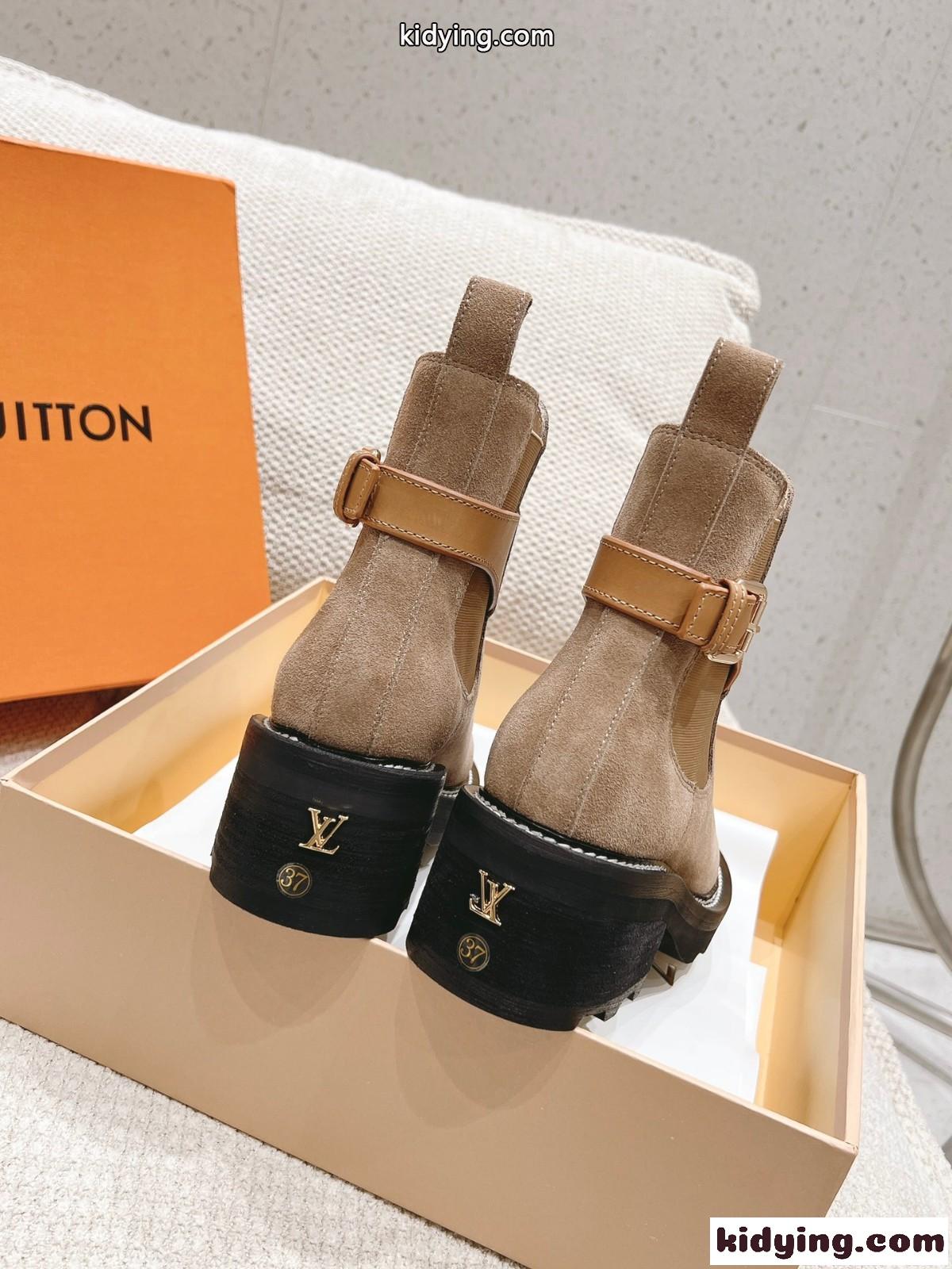 LV Beaubourg アンクルブーツ ルイヴィトン ブーツ スーパーコピー-4