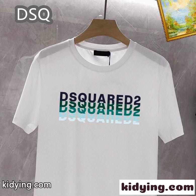 ベーシック 着回し ロゴ 半袖Tシャツ ディースクエアード Tシャツ コピー トップス-4