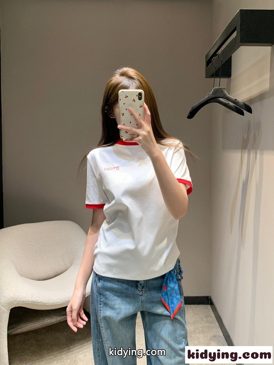 スタイリッシュ スクリプトロゴ リンガーTシャツ グッチ Tシャツ コピー ホワイト-5