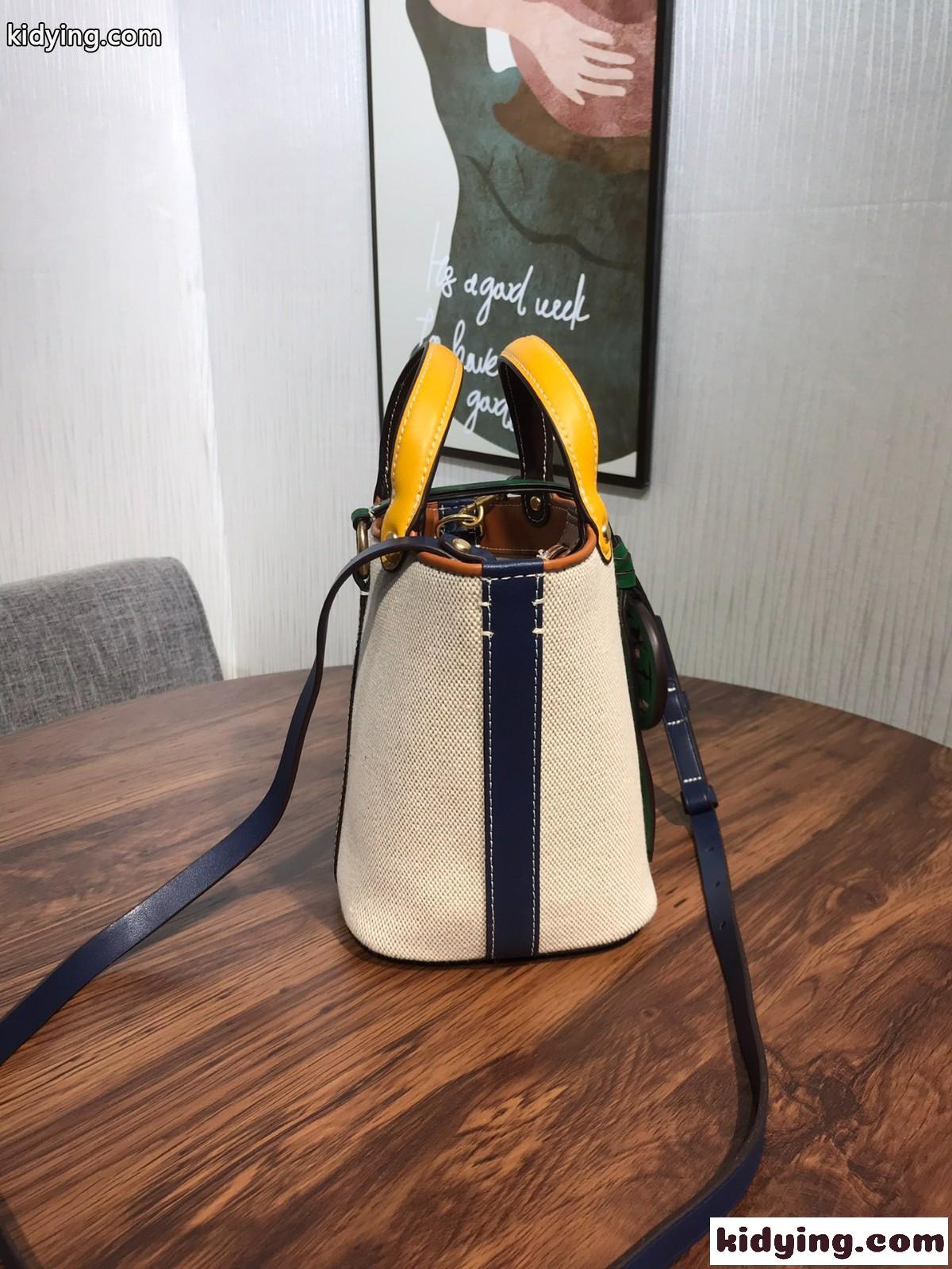 ファッション 可愛い ショルダーバッグ 斜め掛け バケットバッグ トリー バーチ バッグ コピー レディース 切り替え-2