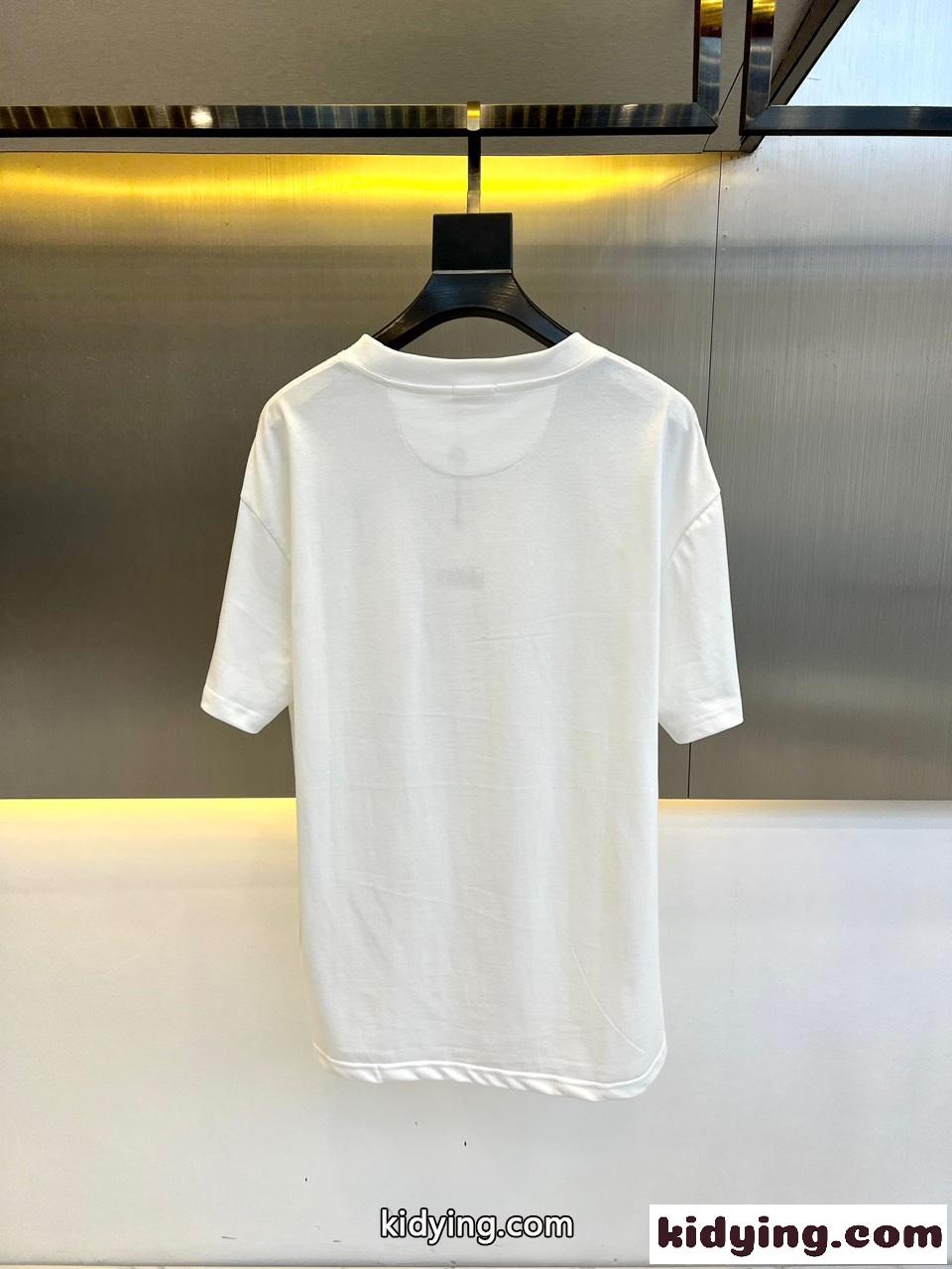 モンクレール Tシャツ コピー クラシック 合わせやすい 半袖Tシャツ ホワイト-4