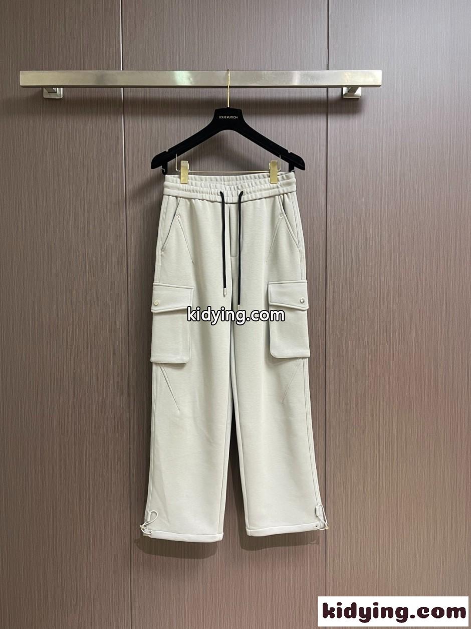 カジュアル トライアングルロゴ カーゴパンツ プラダ パンツ コピー ベージュ-0